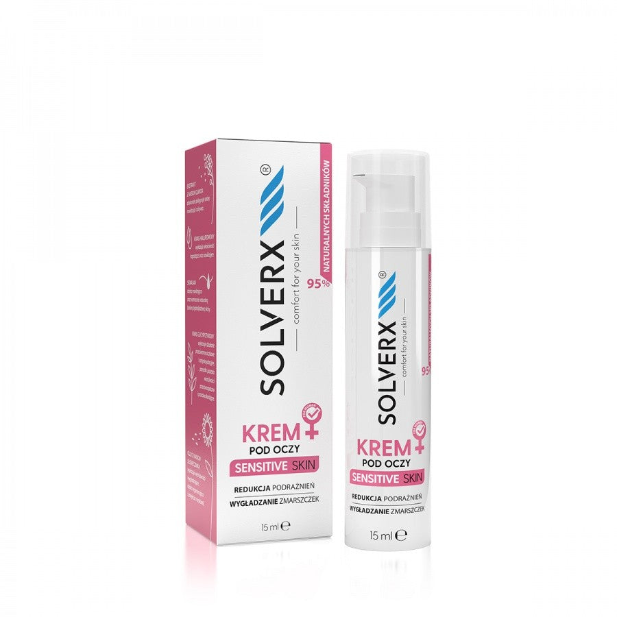 SOLVERX SENSITIVE eye cream | Vaistine1.lt