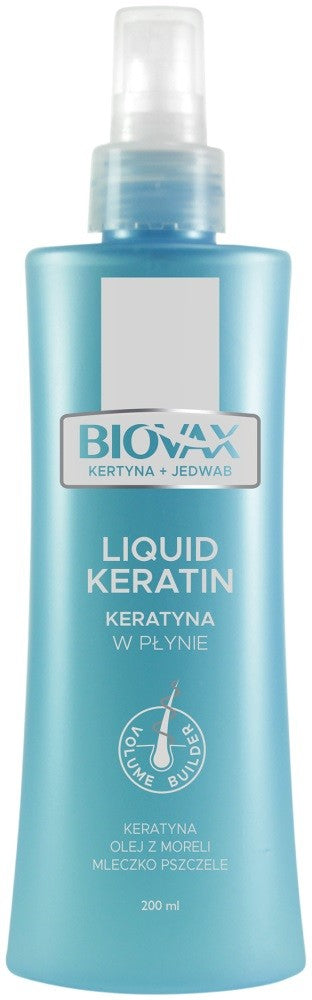 L'BIOTICA Biovax Keratin in liquid - Keratin and Silk 200ml | Vaistine1.lt