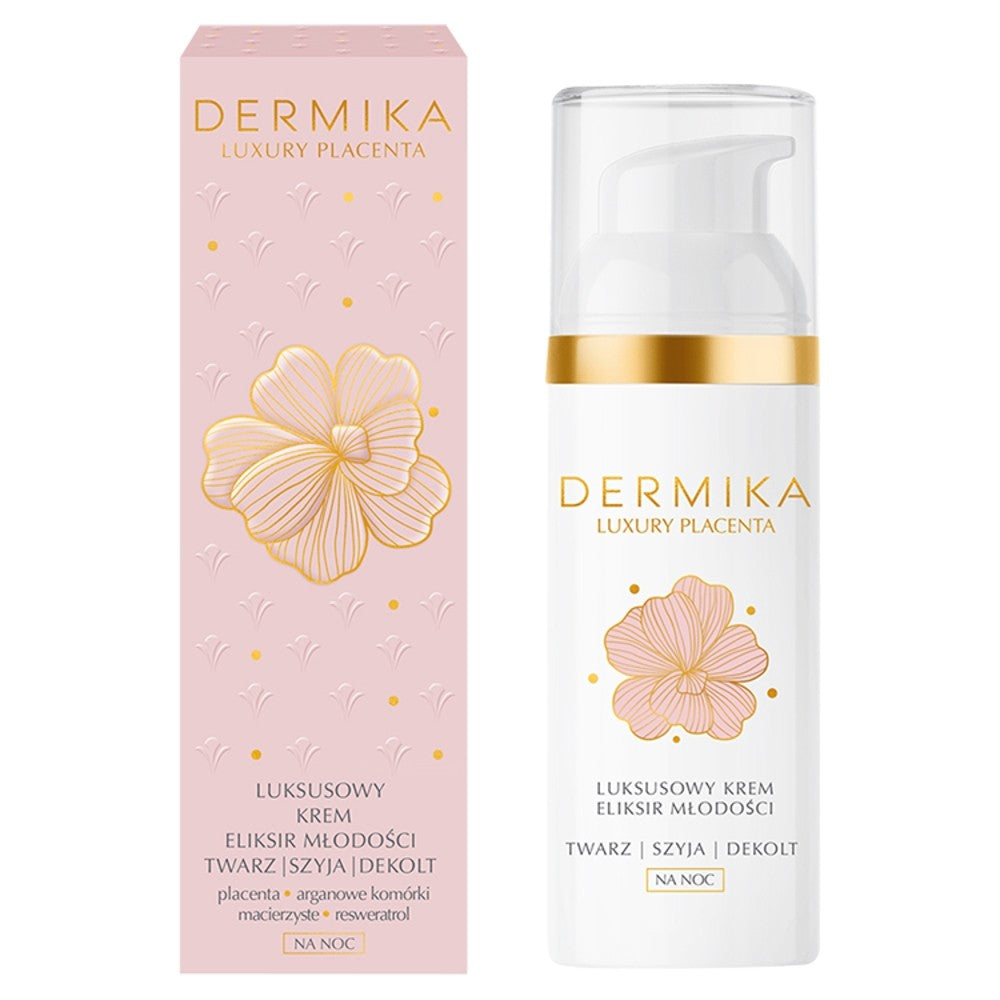 Dermika Luxury Placenta Luxury Cream-Elixir of youth for face, neck and décolleté at night 50ml | Vaistine1.lt