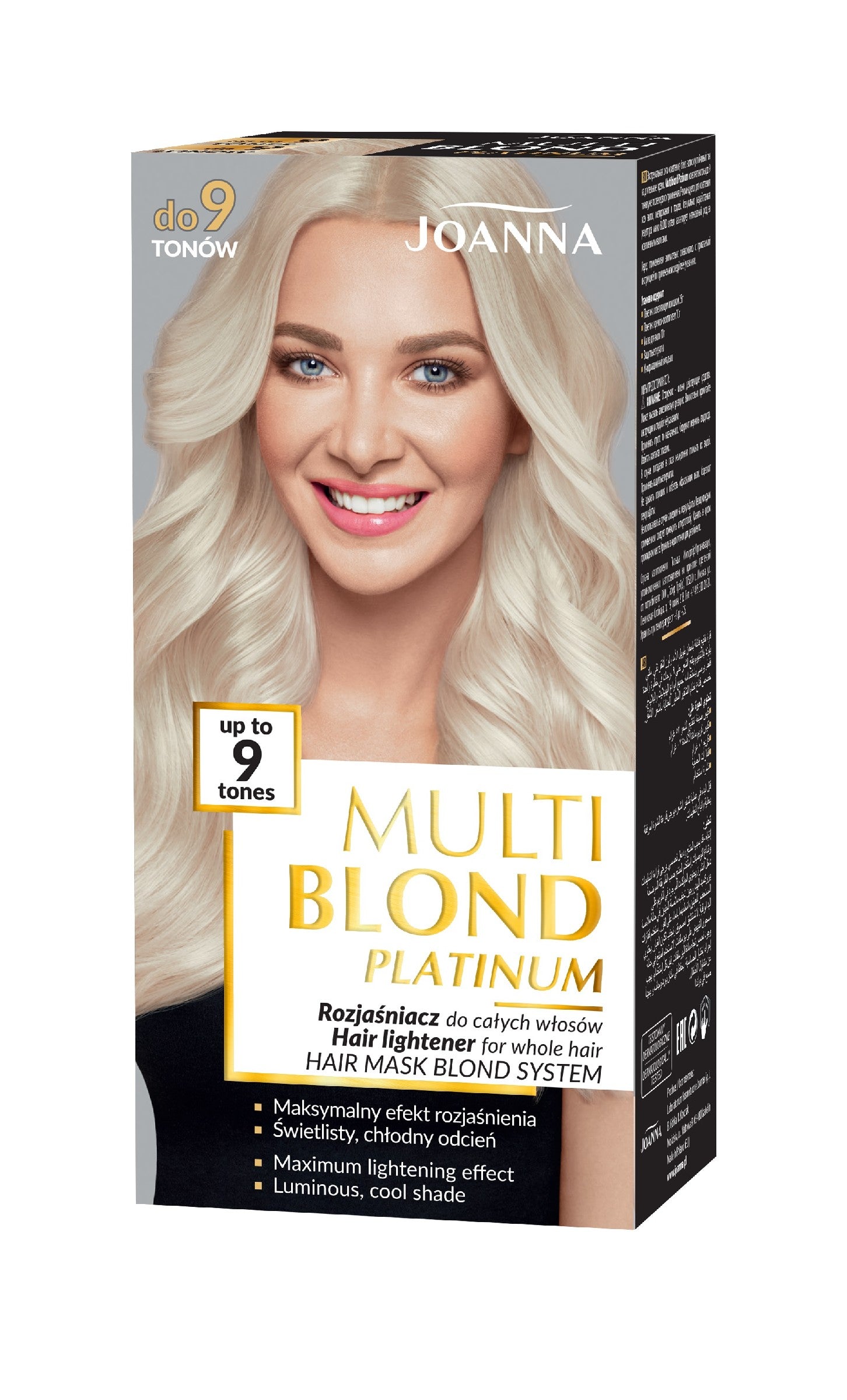 Joanna Multi Blond Platinum Cream Hair Lightener - up to 9 shades 1pc | Vaistine1.lt