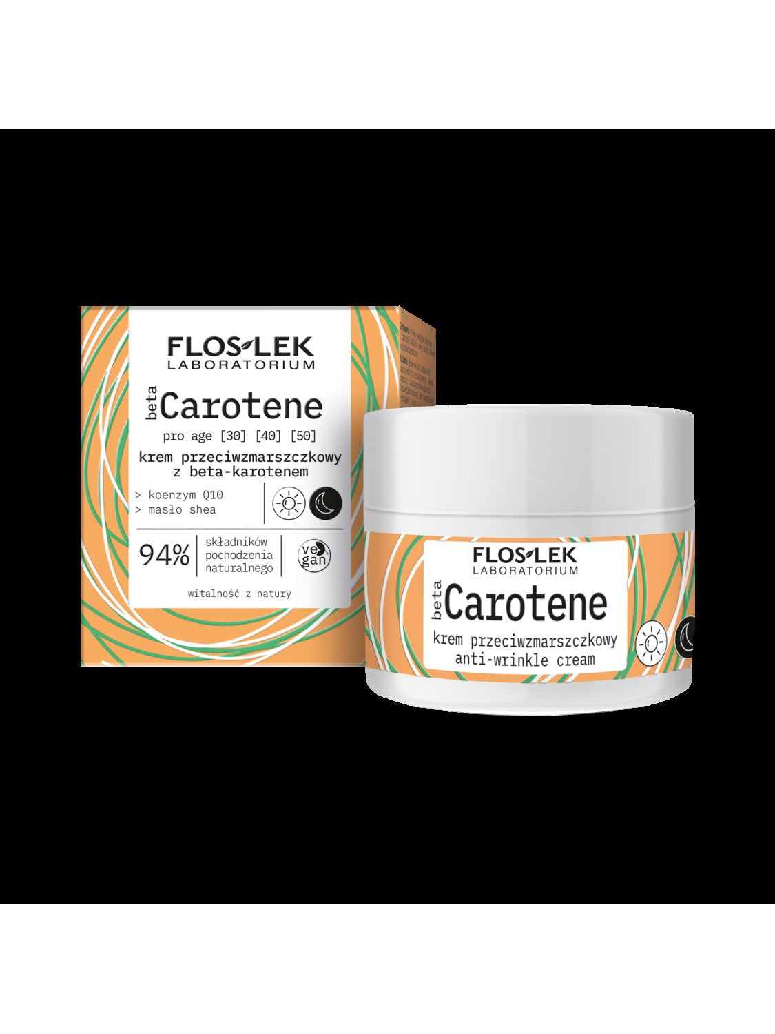 Floslek Beta Carotene Anti-wrinkle cream with beta-carotene for day and night 50ml | Vaistine1.lt