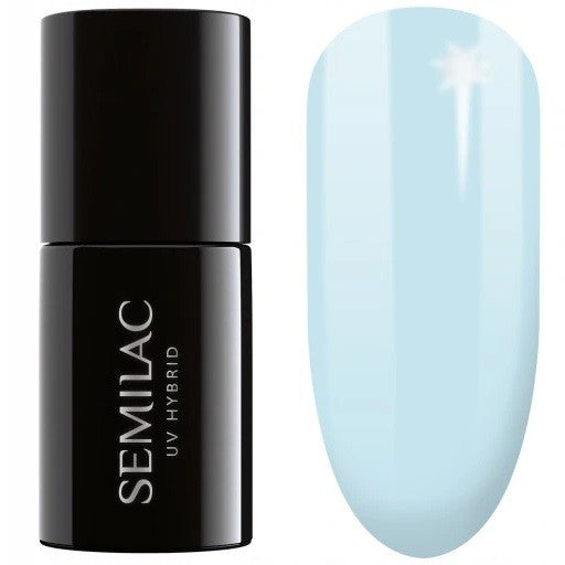 SEMILAC Hybrid Nail Polish Soulmate Mix - 386 Blue Cloud 7ml | Vaistine1.lt