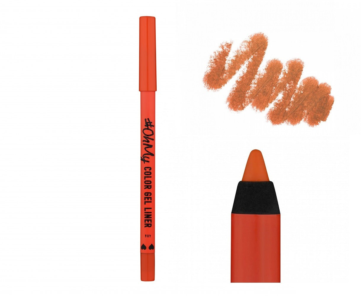 LAMEL OhMy Gel Pencil for Eyes Color Gel Liner No. 406 - orange 1.4g | Vaistine1.lt