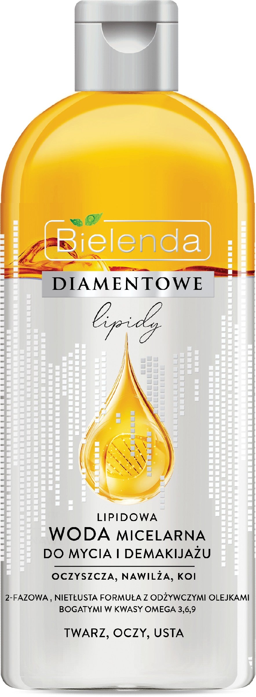 Bielenda Diamond Lipids Micellar Water for cleansing and makeup removal 425ml | Vaistine1.lt