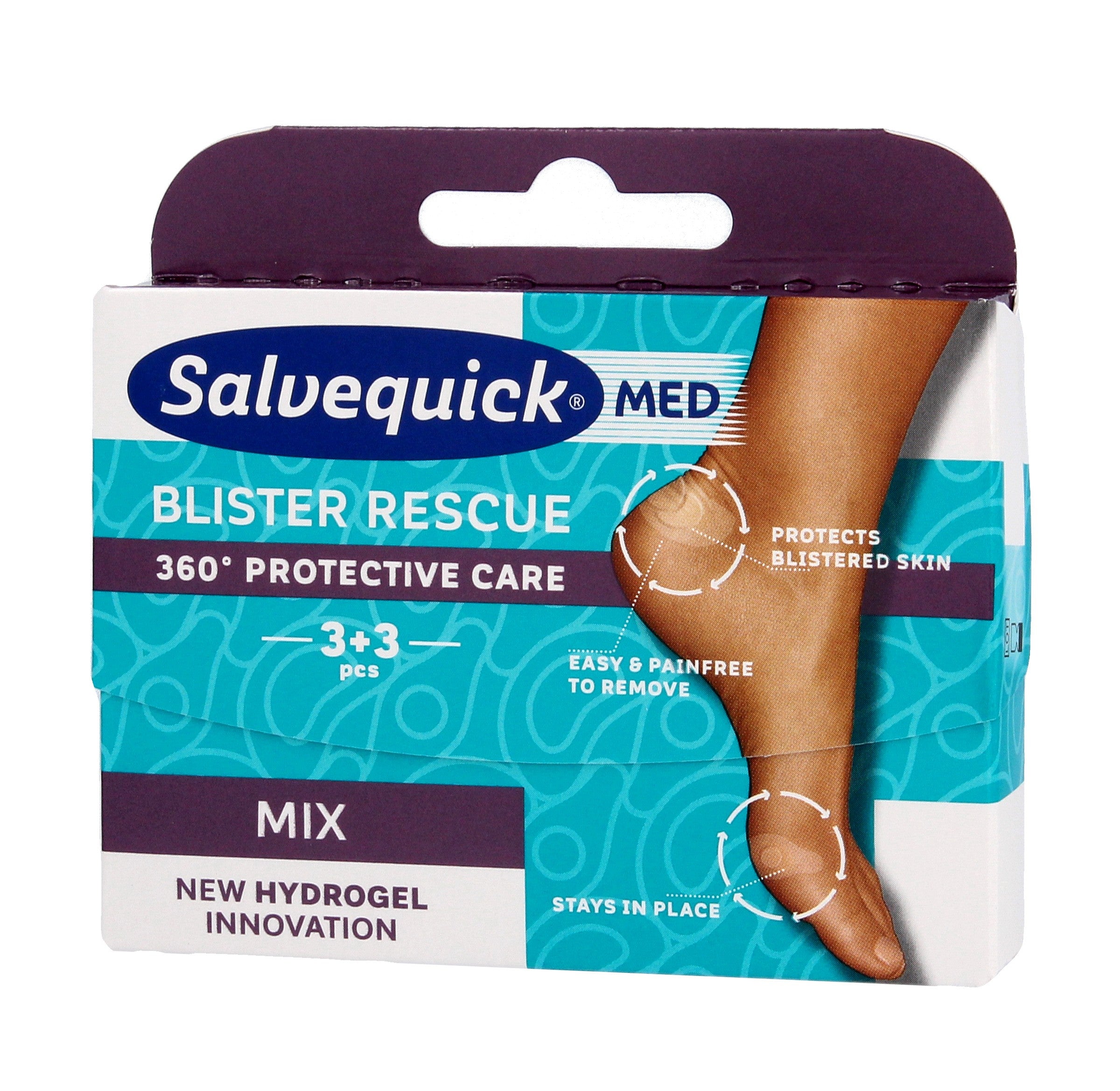 SALVEQUICK FEET Rescure pleistrai mišinys 6 vnt | Vaistine1.lt