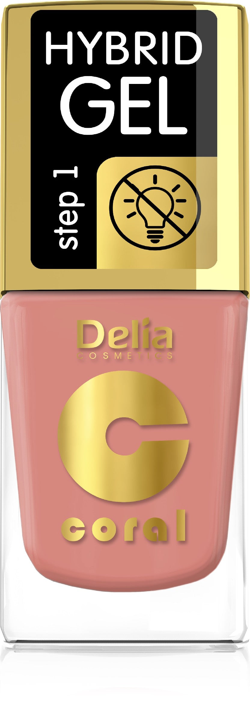 Delia Cosmetics Coral Hybrid Gel Nail Polish No. 79 11ml | Vaistine1.lt