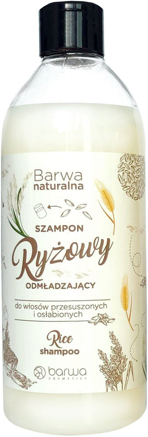 BARWA Natural Rice Revitalizing Shampoo - for dry and weakened hair 500ml | Vaistine1.lt