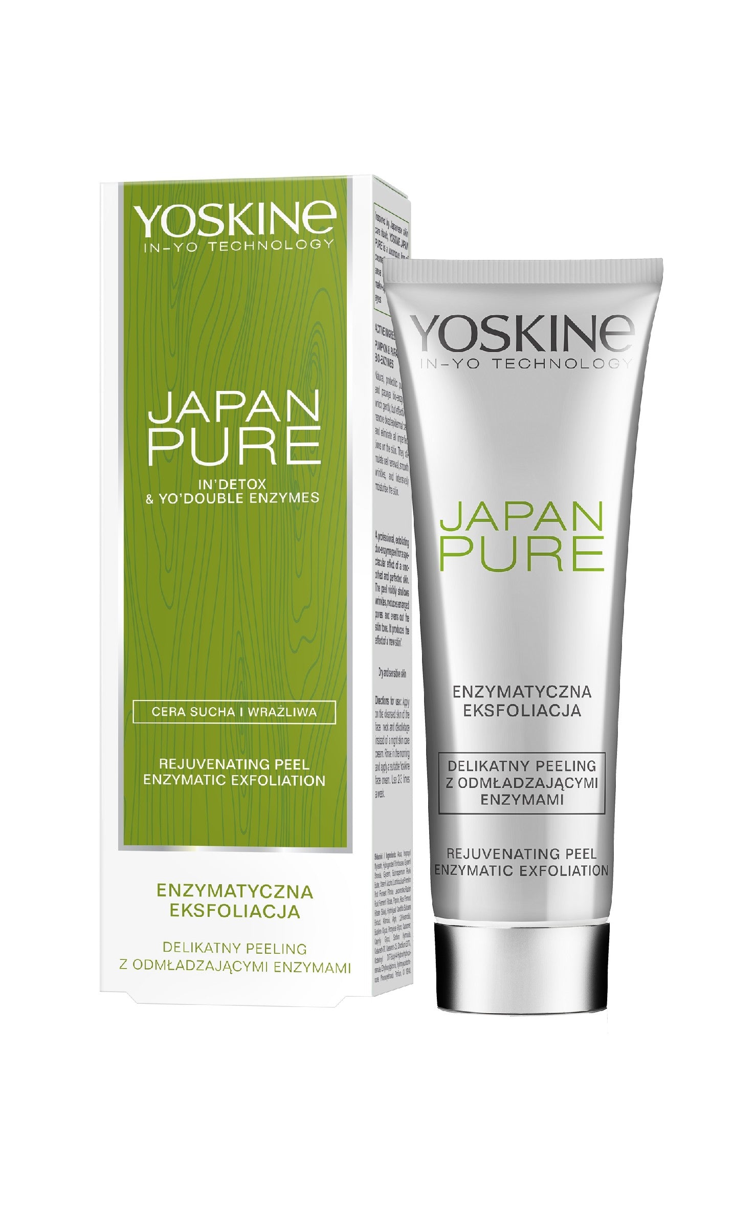 Yoskine Pure Peeling for the face Enzymatic Exfoliation for dry and sensitive skin 75ml | Vaistine1.lt