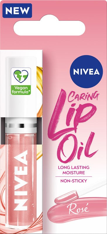 Nivea Caring Lip Oil Moisturizing Lip Oil Rose 5.5ml | Vaistine1.lt | WestPharmacy.eu