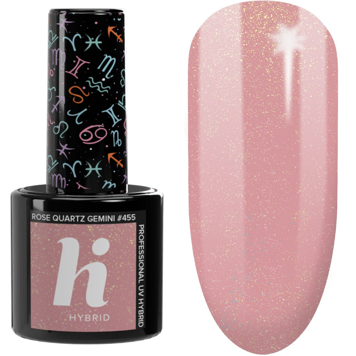 Hi Hybrid Hybrid Lacquer Zodiac No. 455 Rose Quartz Gemini 5ml | Vaistine1.lt