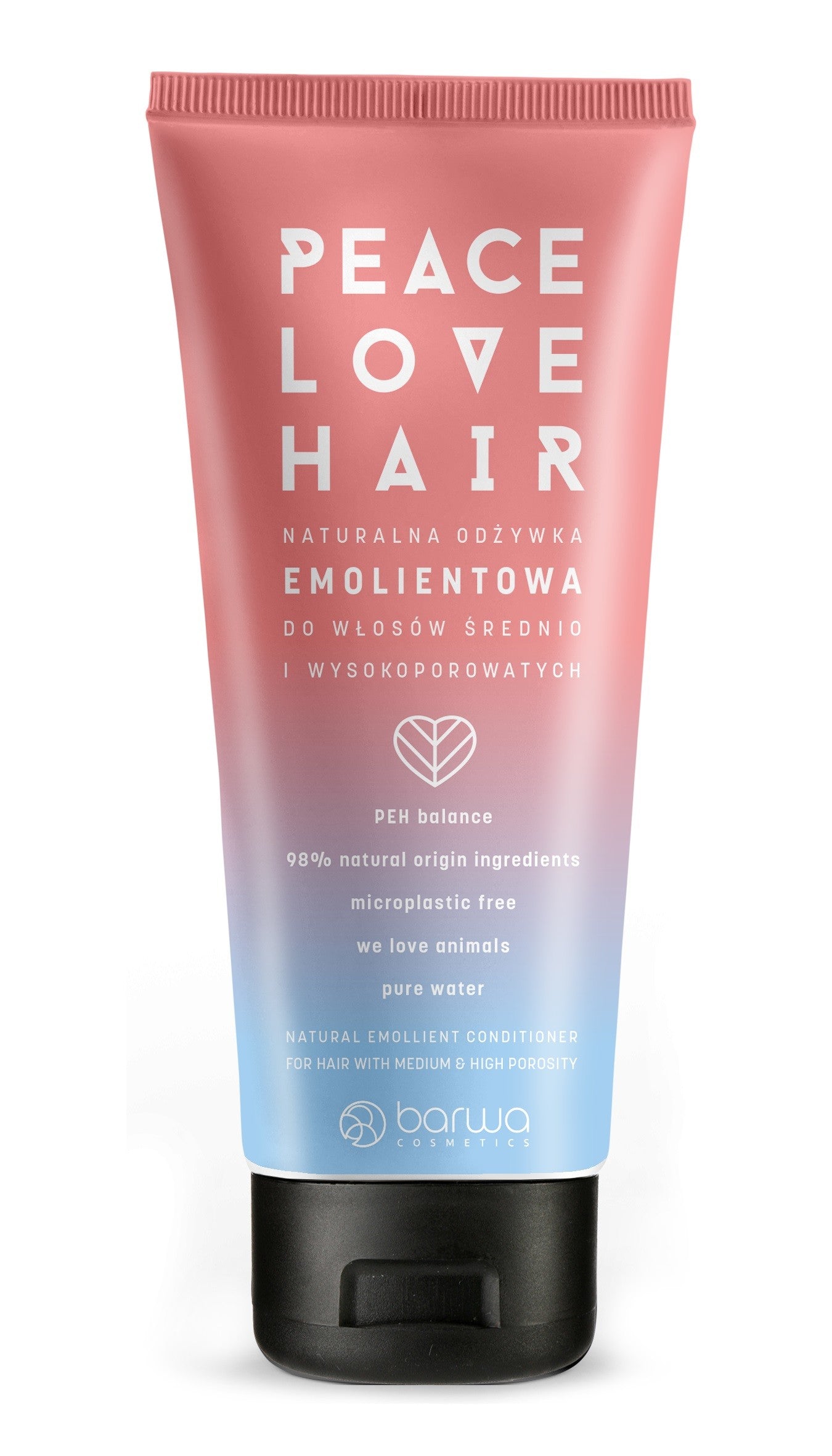 BARWA Peace Love Hair Emollient Conditioner for Medium and High Porosity Hair 180ml | Vaistine1.lt