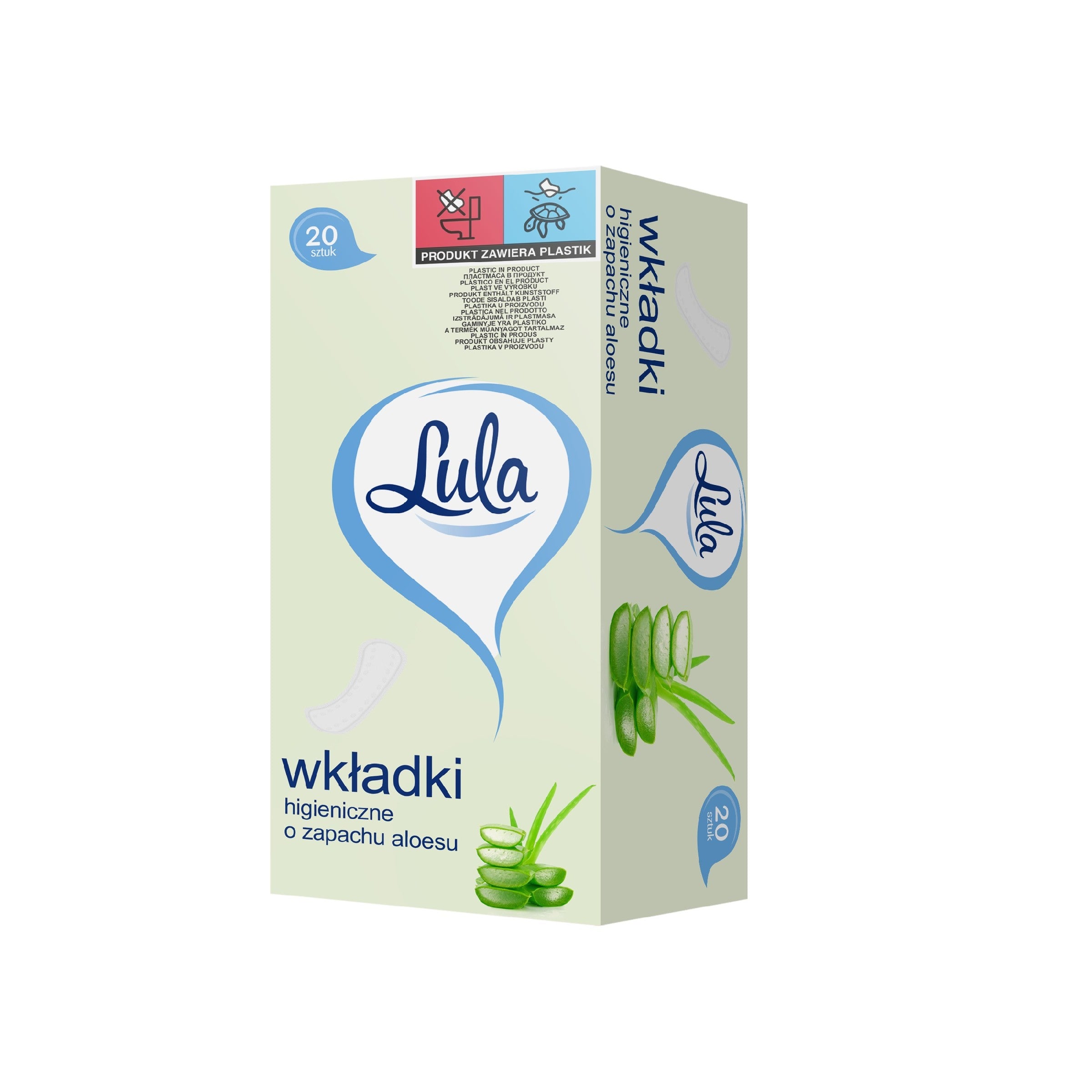 LULA Aloe-scented sanitary pads 1 pack - 20 pieces | Vaistine1.lt