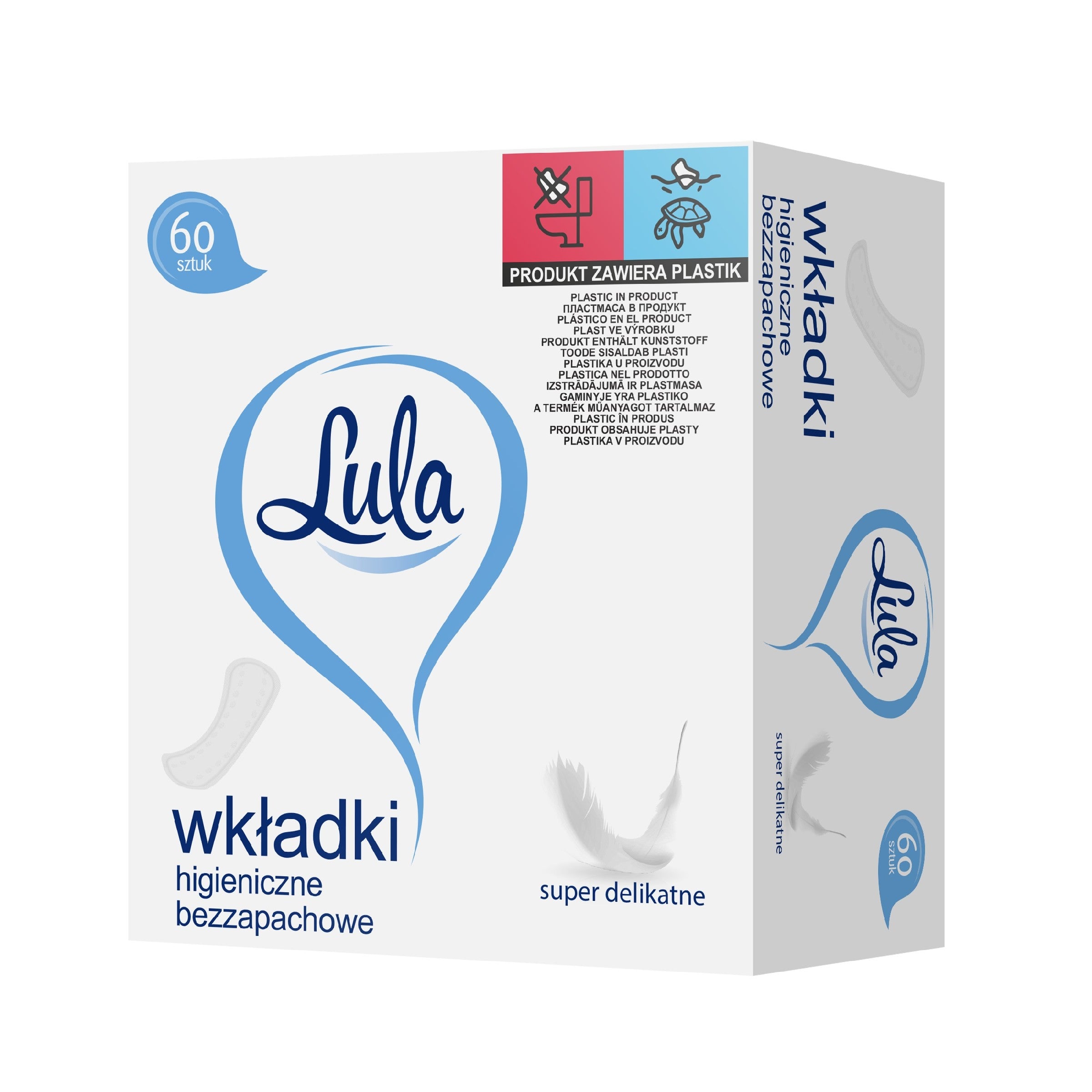 LULA Sanitary pads - unscented 1 pack - 60 pcs | Vaistine1.lt