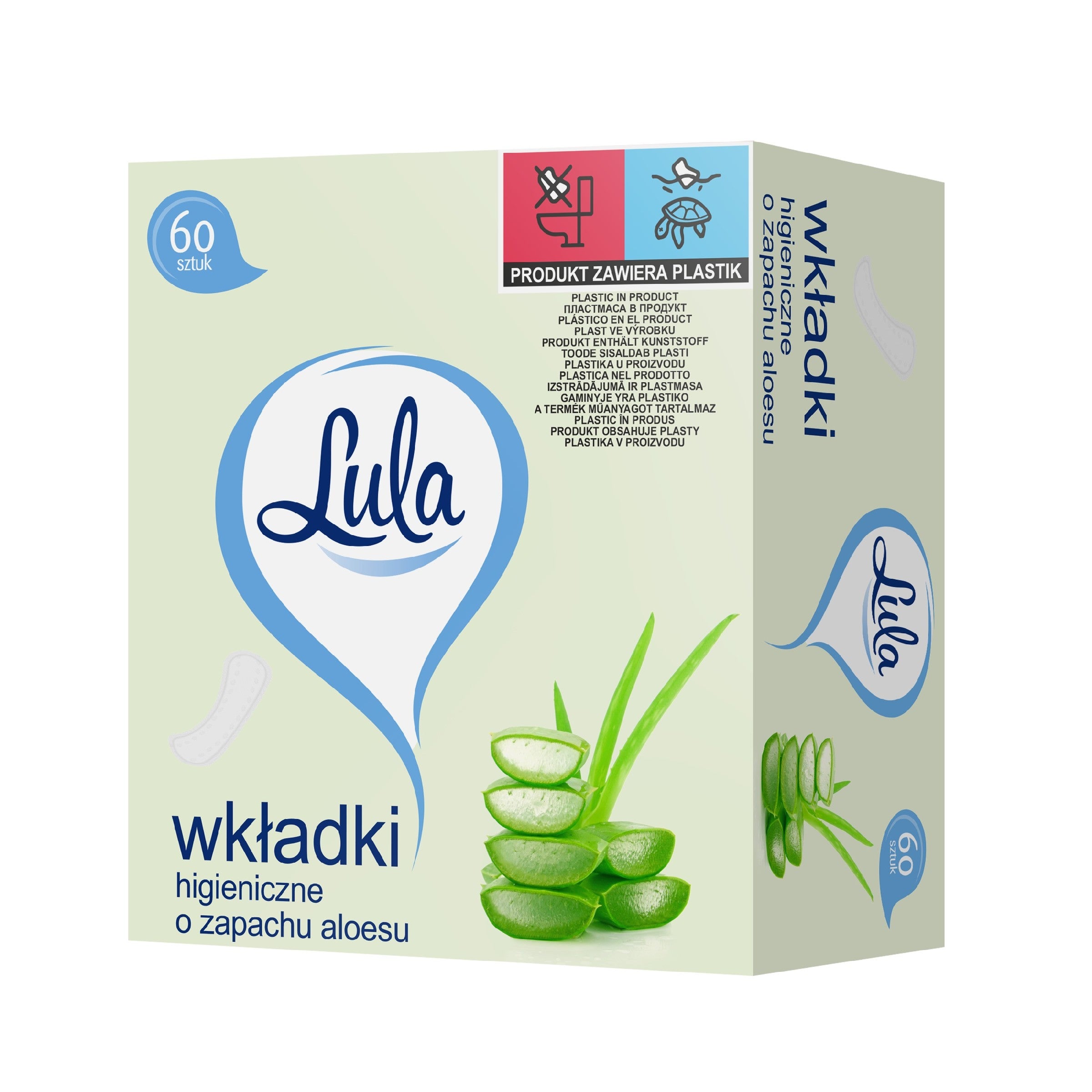 LULA Aloe-scented sanitary pads 1 pack - 60 pieces | Vaistine1.lt