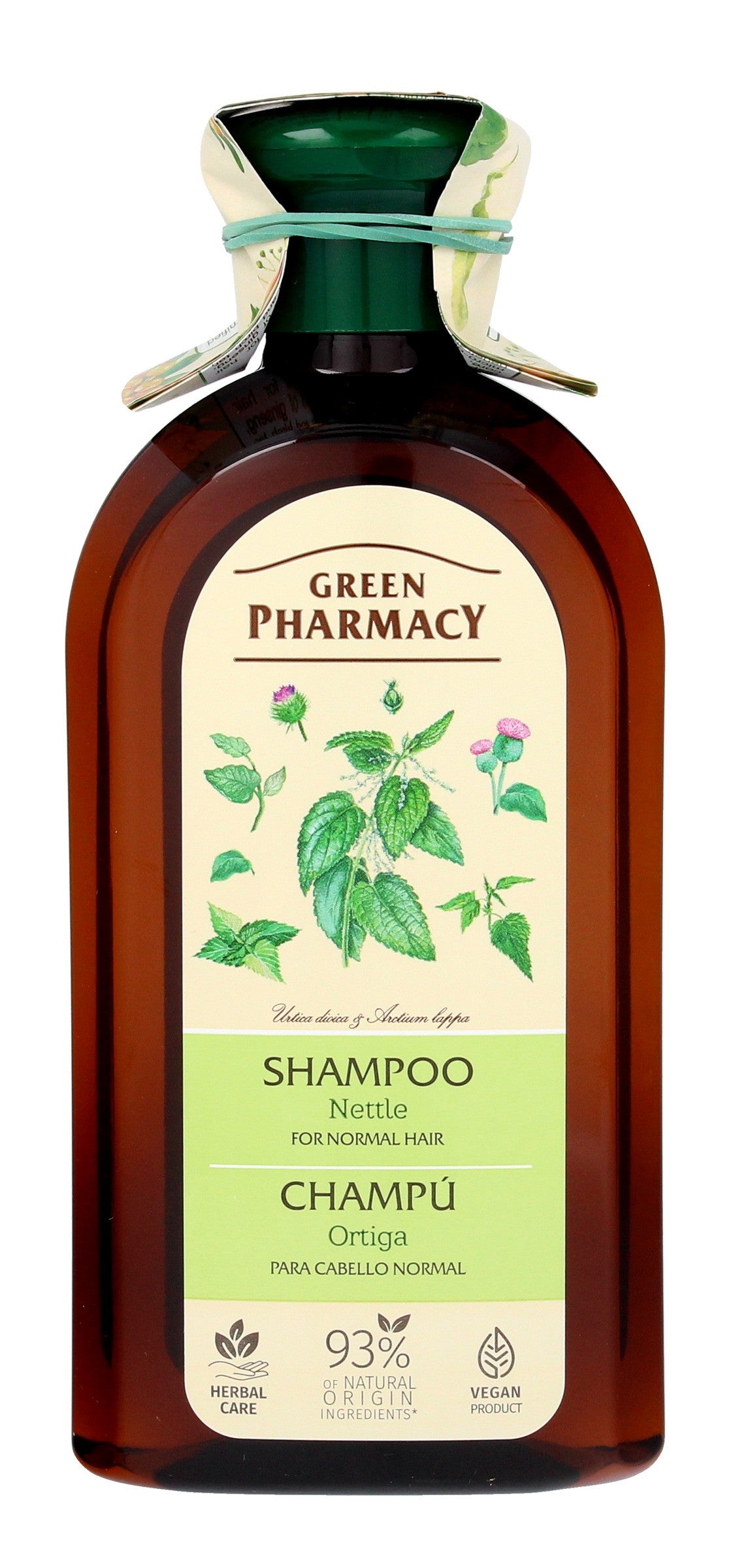 Green Pharmacy Normal Hair Shampoo with Nettle Extract - 350ml | Vaistine1.lt