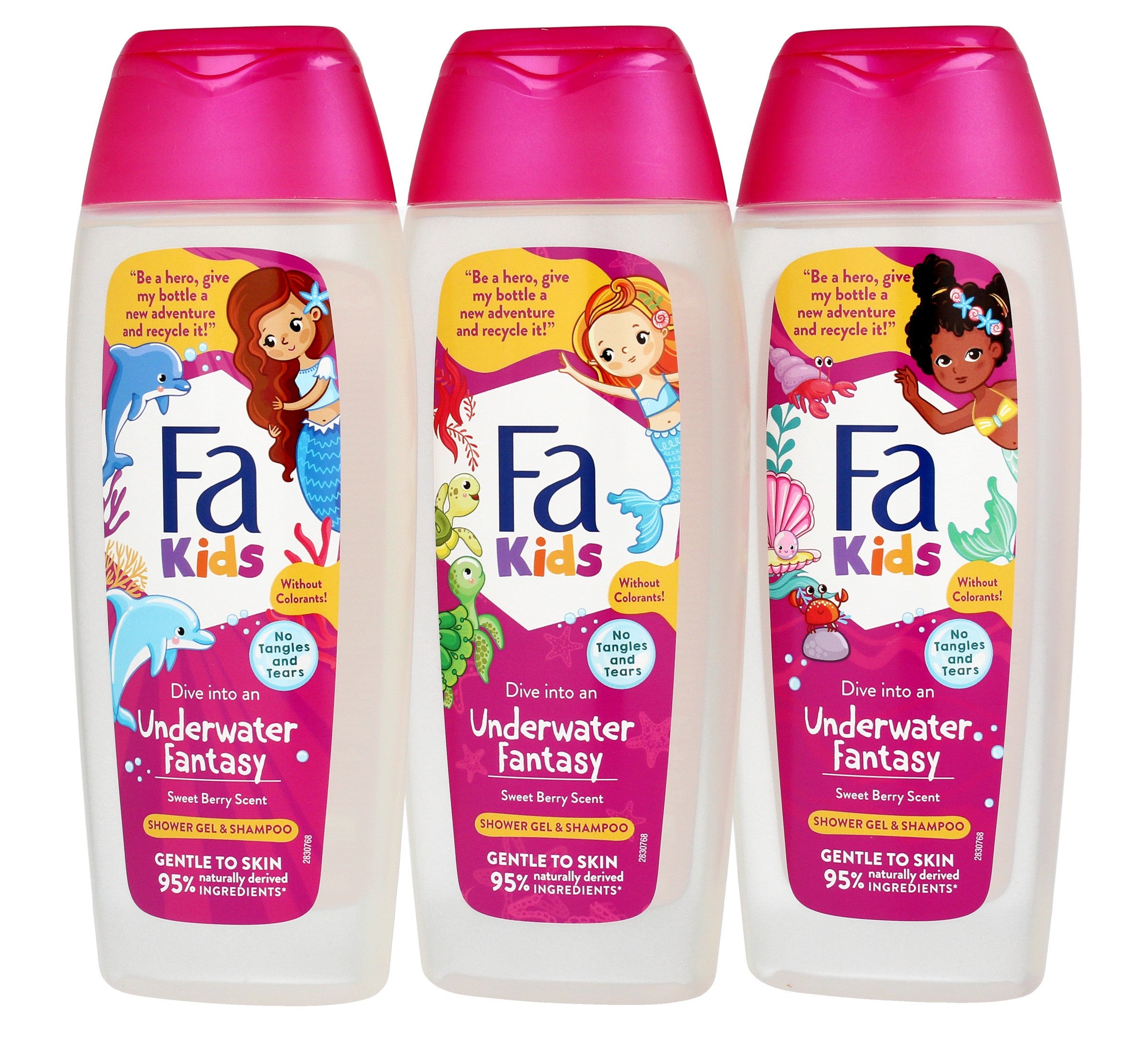 Fa Kids Shower Gel and Shampoo 2in1 Underwater Fantasy 400ml - mix of patterns | Vaistine1.lt