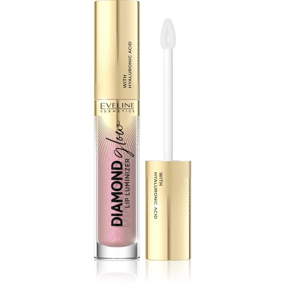 Eveline Diamond Glow Lip Luminizer Lip gloss with hyaluronic acid no. 08 4.5ml | Vaistine1.lt