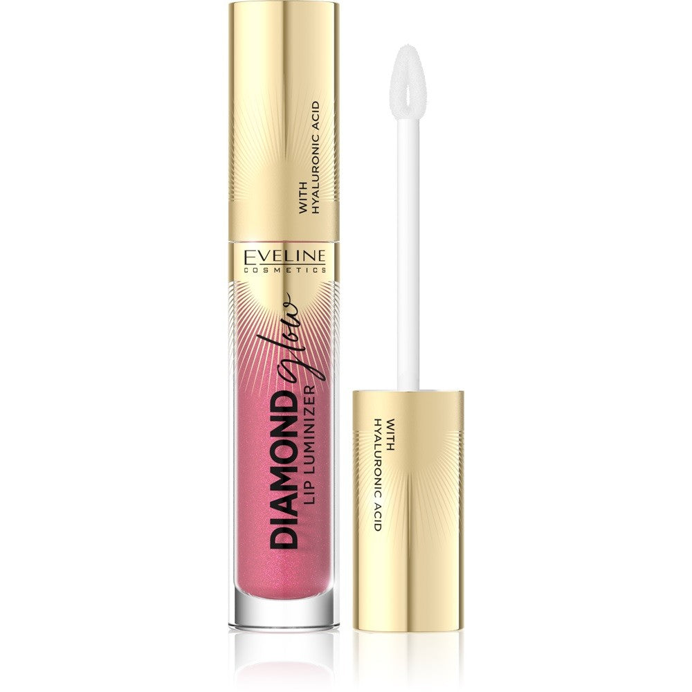 Eveline Diamond Glow Lip Luminizer Lip gloss with hyaluronic acid no. 09 4.5ml | Vaistine1.lt