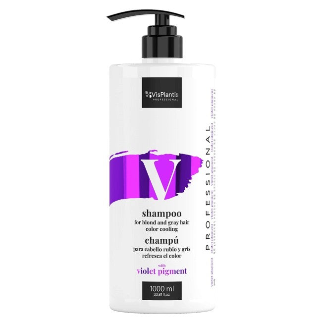 Vis Plantis Professional Shampoo for blonde and gray hair color cooling - Color Pigment 1000ml | Vaistine1.lt