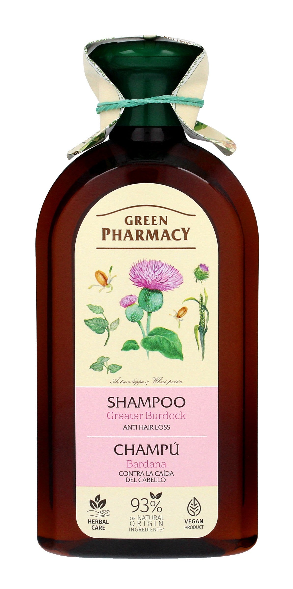 Green Pharmacy Hair Loss Shampoo with Burdock - 350ml | Vaistine1.lt