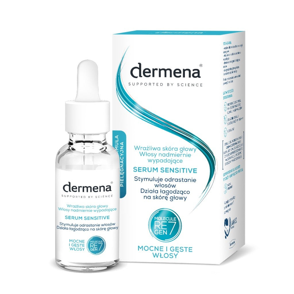 Dermena Supported By Science Serum Sensitive stimulating hair regrowth 50ml | Vaistine1.lt