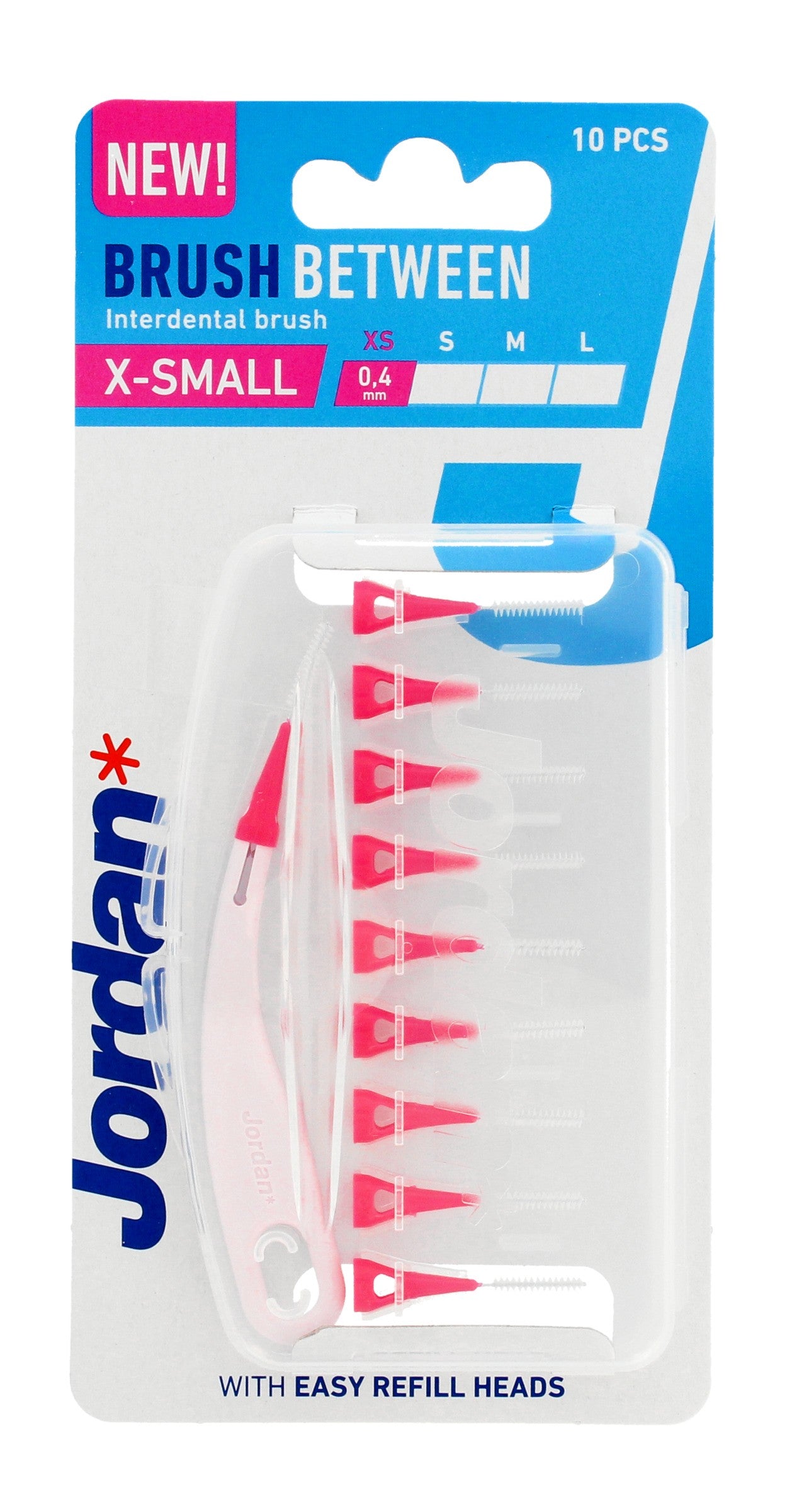 JORDAN Interdental Cleaners - XS (x-small) 0.4mm 1op.-10pcs | Vaistine1.lt