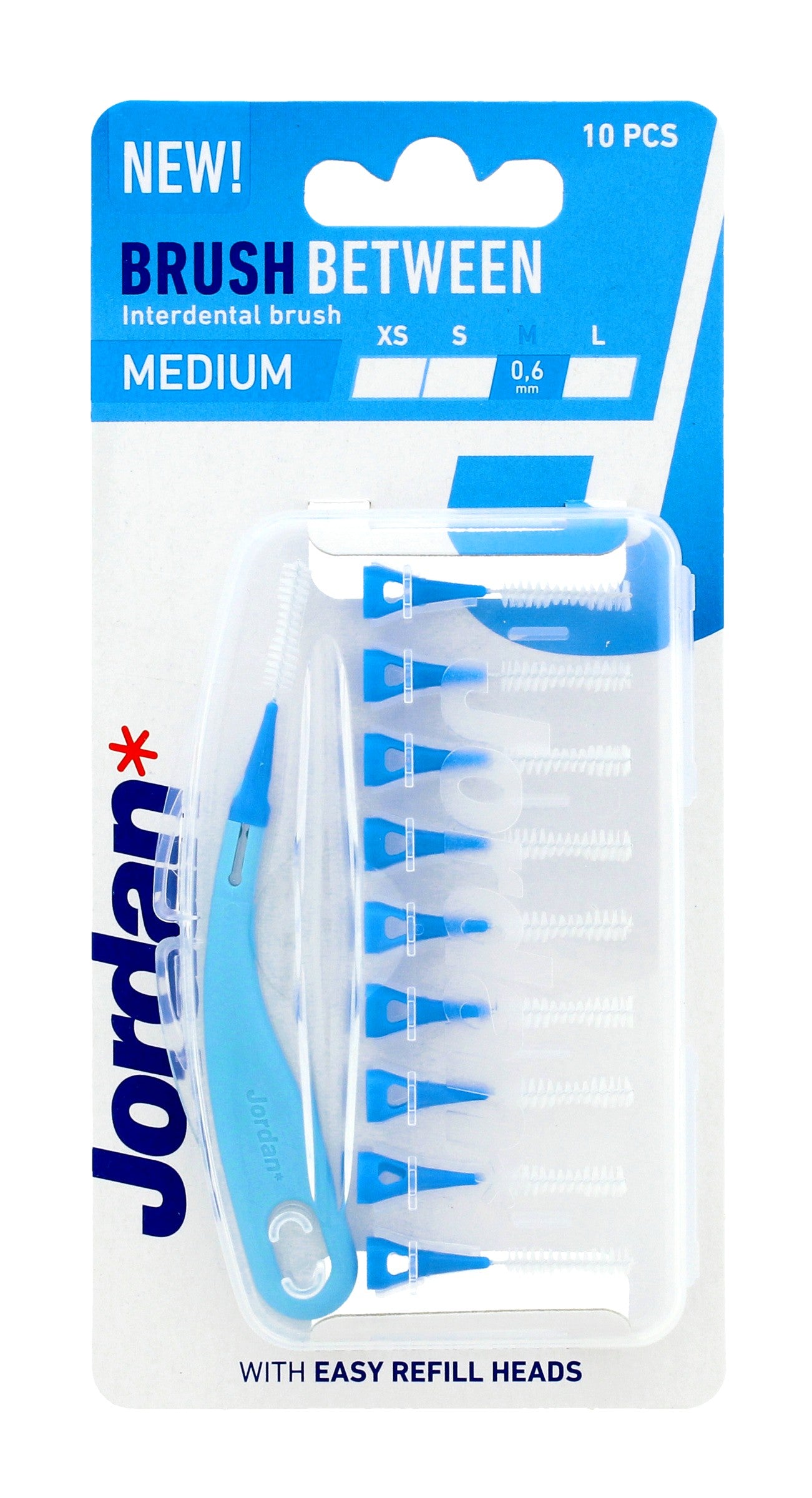 JORDAN Interdental Cleaners - M (medium) 0.6mm 1pack-10pcs | Vaistine1.lt