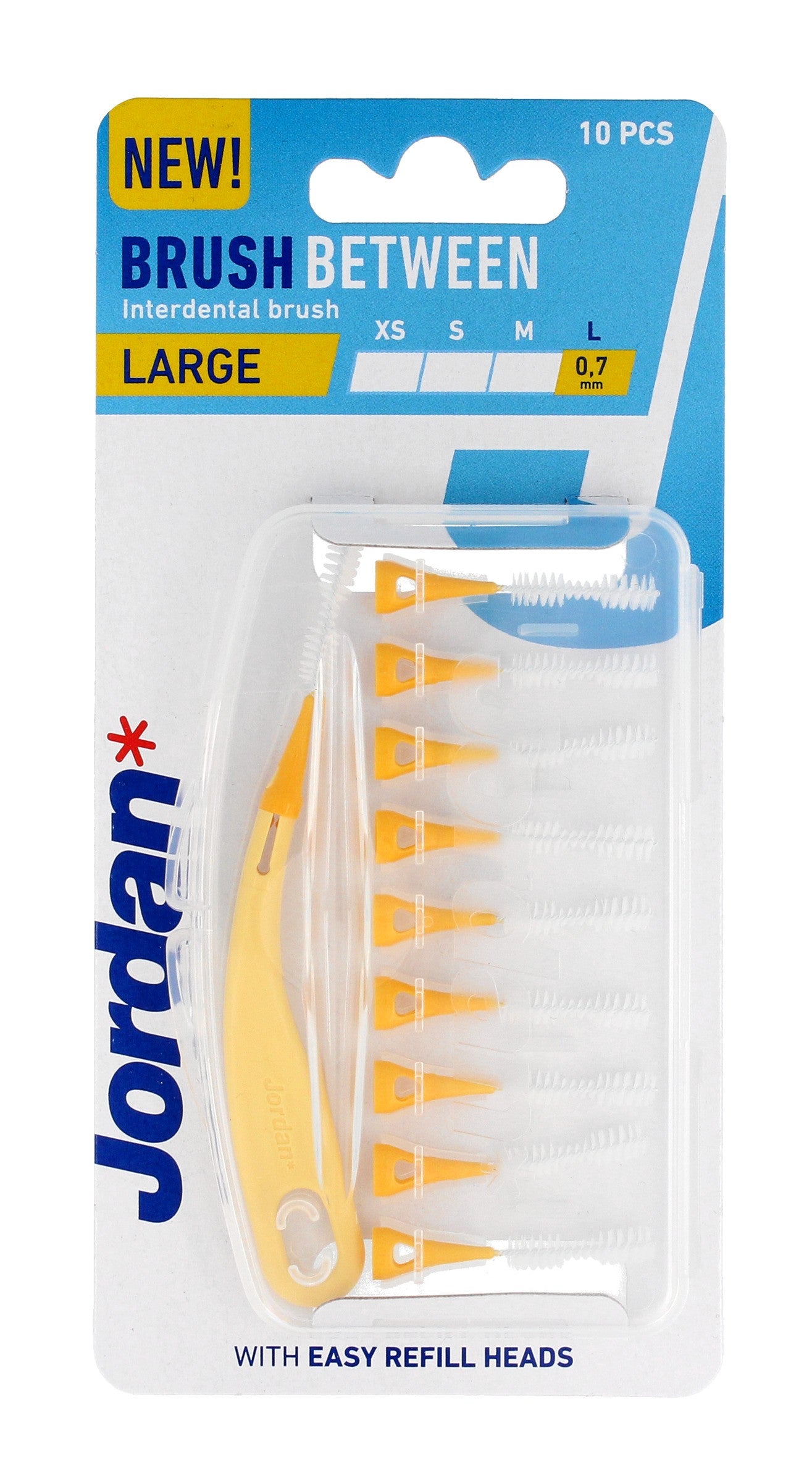 JORDAN Interdental Cleaners - L (large) 0.7mm 1op.-10pcs | Vaistine1.lt