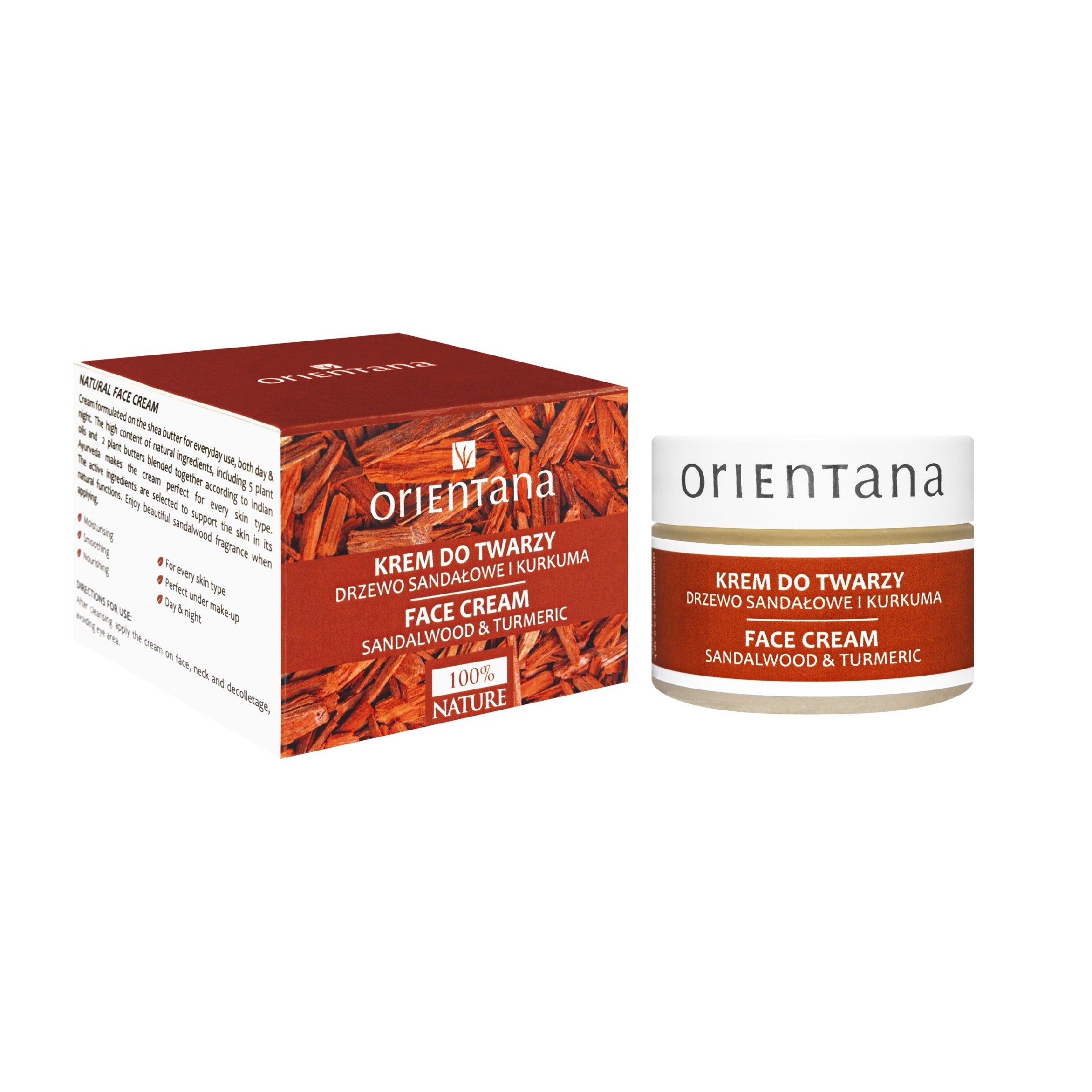 Orientana Face Cream SANDALWOOD TURMERIC 50g | Vaistine1.lt