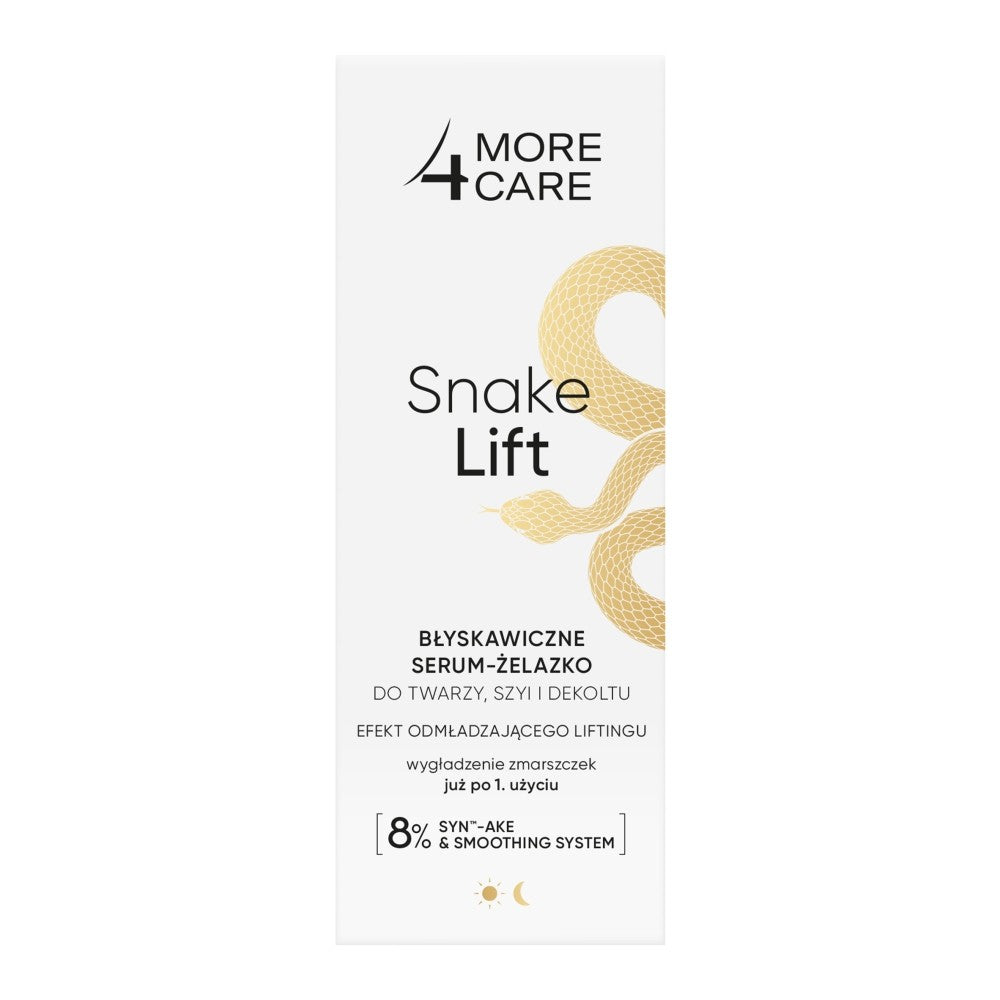 More4Care Snake Lift Instant Serum-Iron for Face, Neck and Décolleté 35ml | Vaistine1.lt