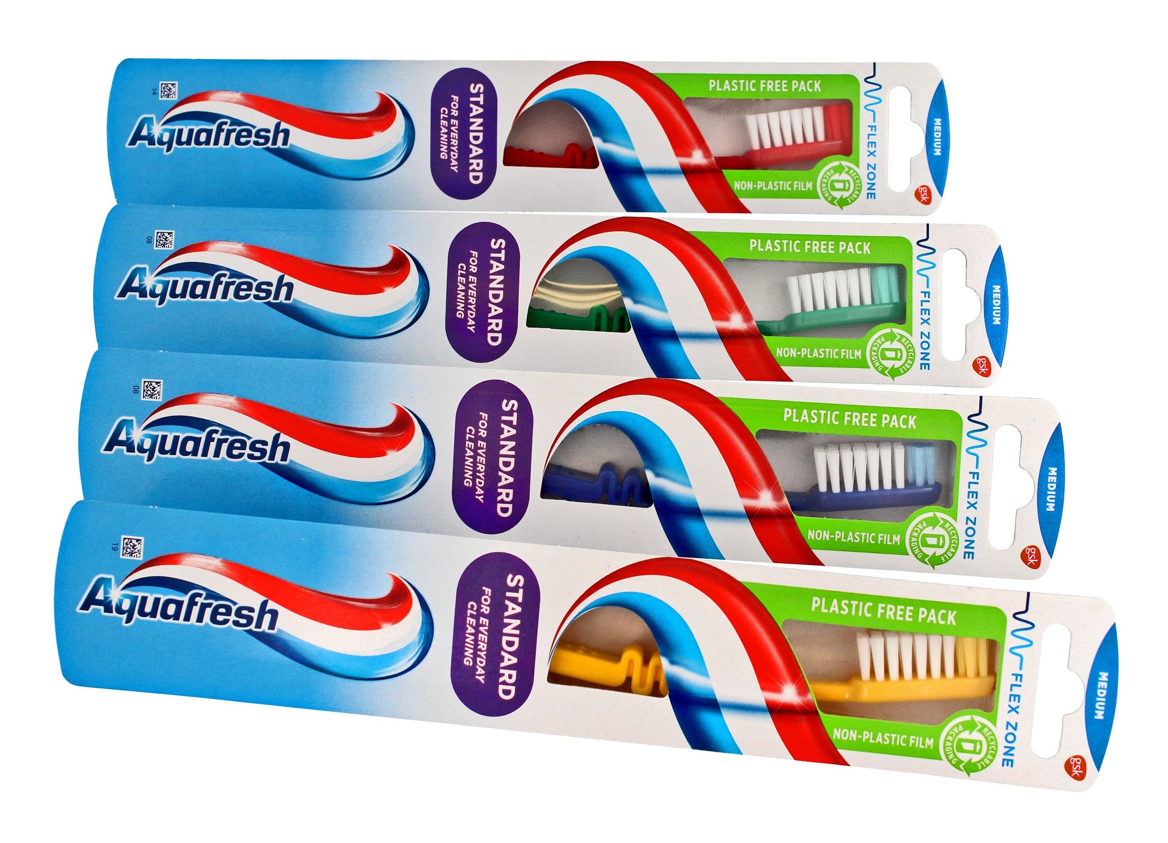 Aquafresh Toothbrush Standard - medium 1pc - mix of colors | Vaistine1.lt