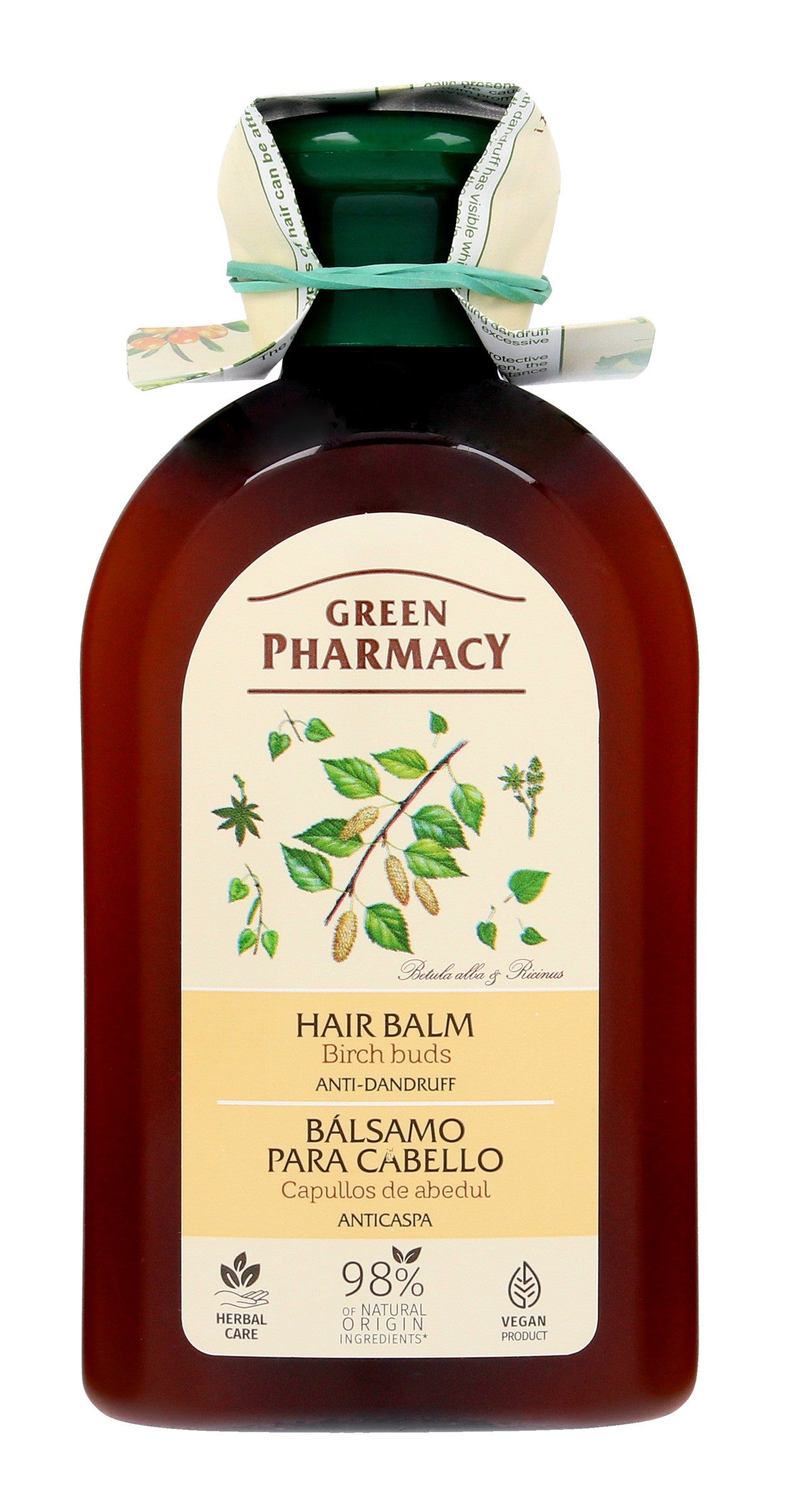 Green Pharmacy Dandruff Hair Balsam - Birch Buds 300ml | Vaistine1.lt