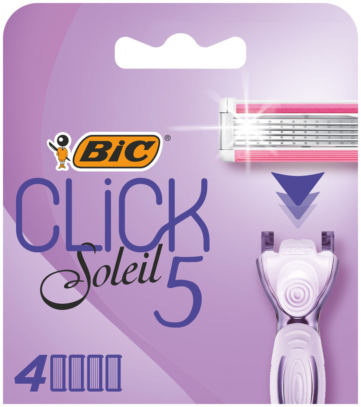 Bic System Cartridges for Women's Click Soleil Shaver 5 1op.-4pcs | Vaistine1.lt