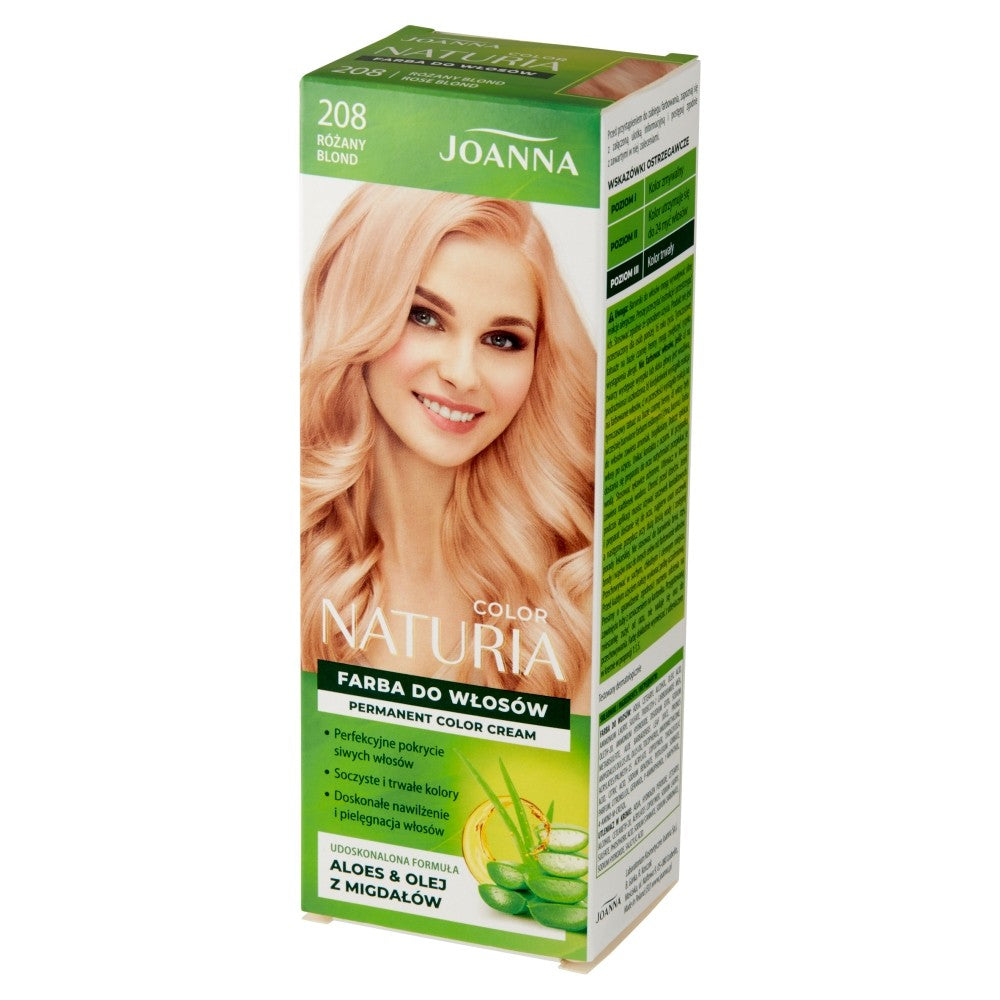 Joanna Naturia Color Hair Dye No. 208 - Rose Blonde 1op. | Vaistine1.lt