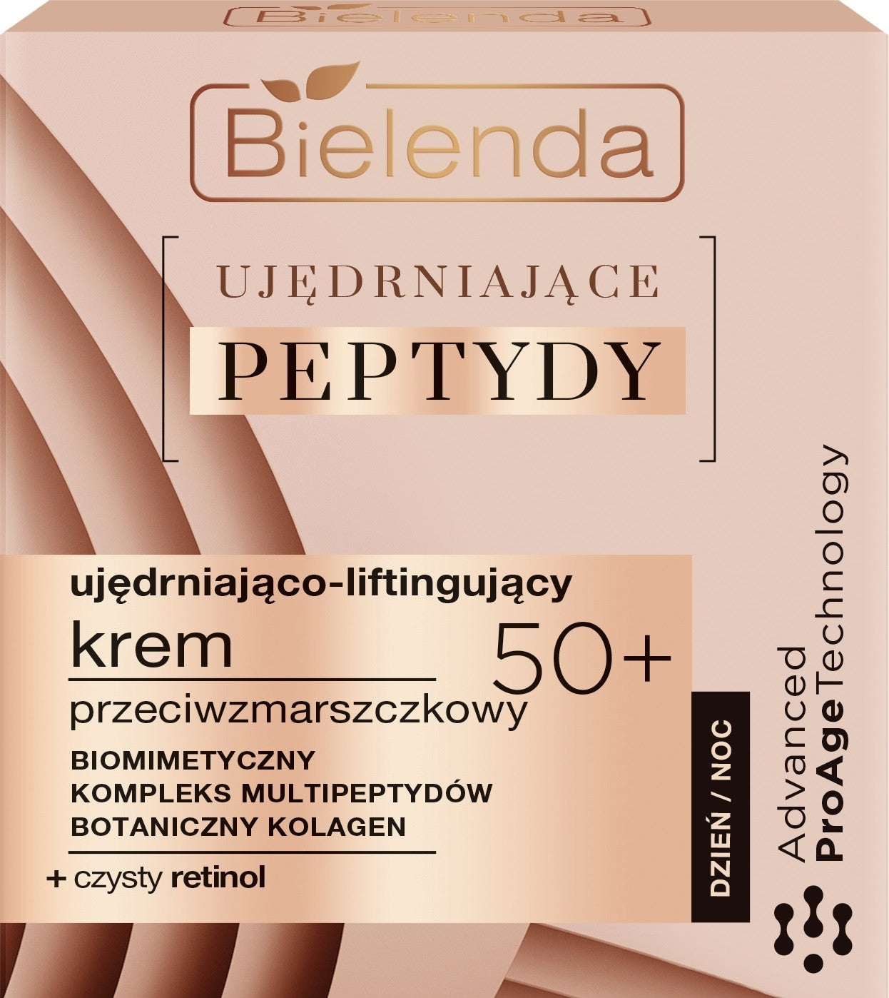 Bielenda Firming Peptides 50+ Firming-Lifting Anti-Wrinkle Cream for Day and Night 50ml | Vaistine1.lt