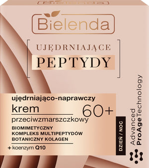 Bielenda Firming Peptides 60+ Firming-Repairing Anti-Wrinkle Cream for Day and Night 50ml | Vaistine1.lt