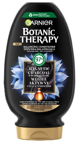 Garnier Botanic Therapy Balancing Conditioner for Oily Hair and Dry Scalp with Activated Charcoal 200ml | Vaistine1.lt