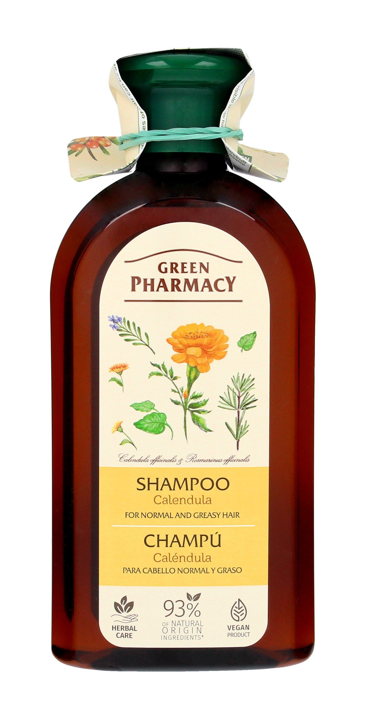 Green Pharmacy Shampoo for normal and oily hair - Marigold 350ml | Vaistine1.lt