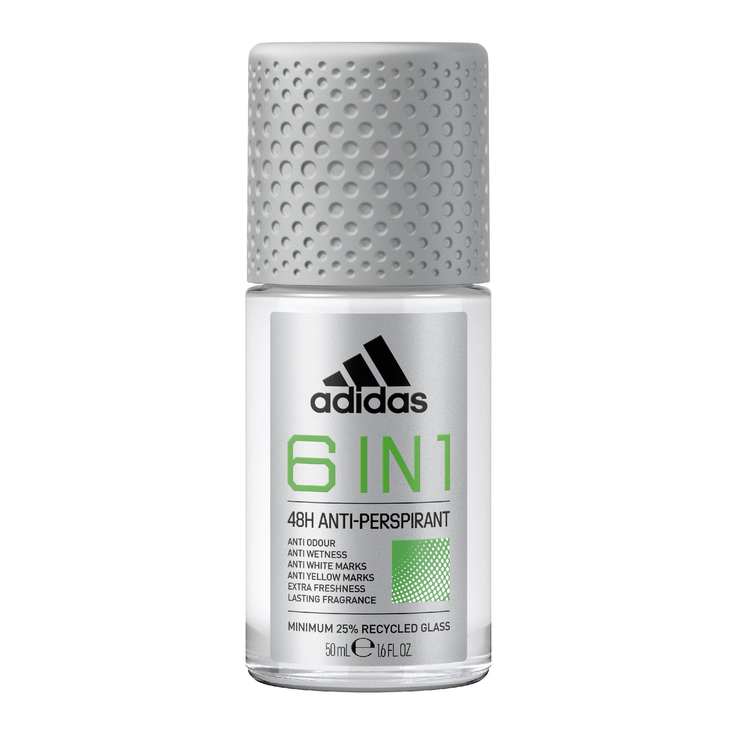 Adidas vyrų antiperspirantas dezodorantas ritinyje 6in1 50ml | Vaistine1.lt