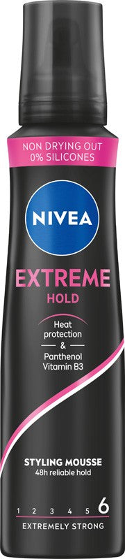 NIVEA Styling Extreme Hold Hair Mousse - extremely strong (level 6) 250ml | Vaistine1.lt | WestPharmacy.eu