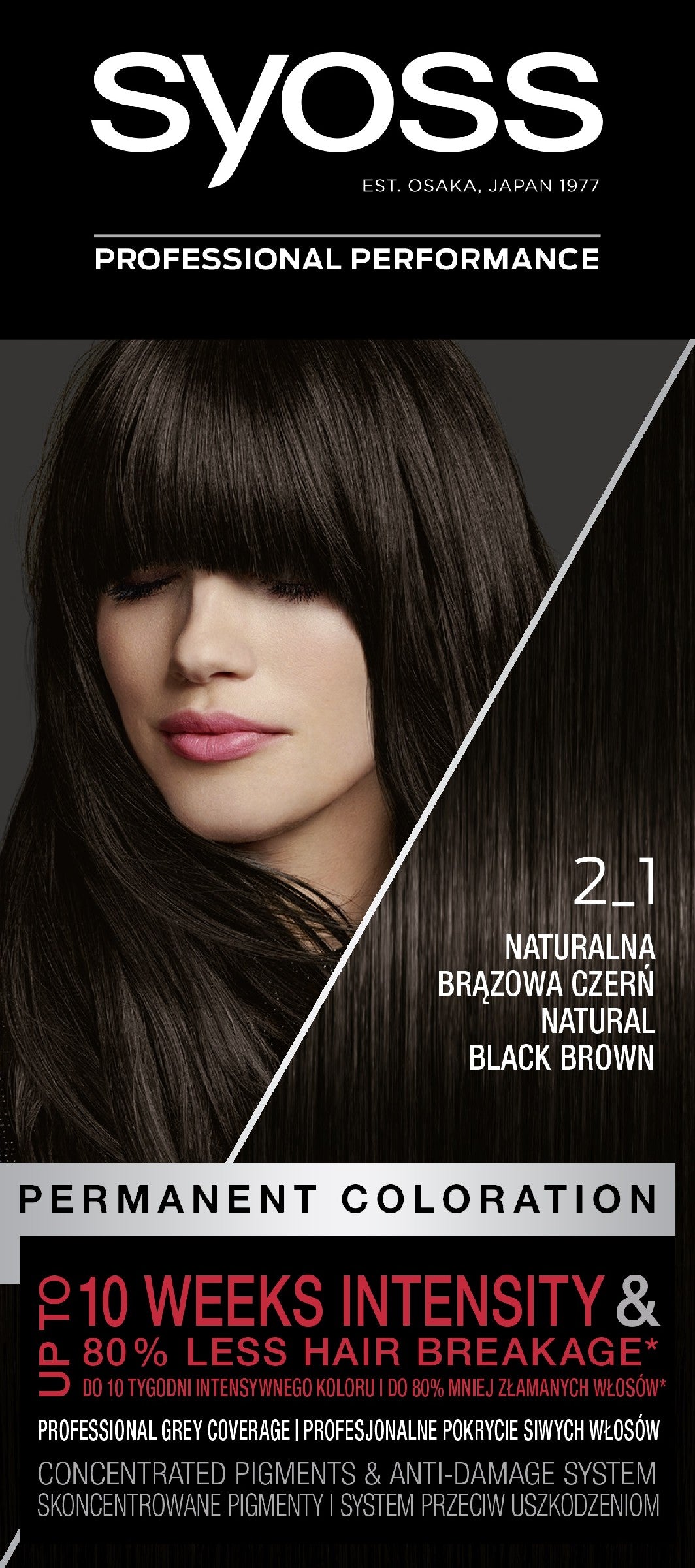 Schwarzkopf Syoss Hair Color No. 2_1 Natural Brown Black 1pc. | Vaistine1.lt