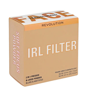 Makeup Revolution IRL Filter Face Powder 2in1 Soft Focus - translucent 1pc | Vaistine1.lt