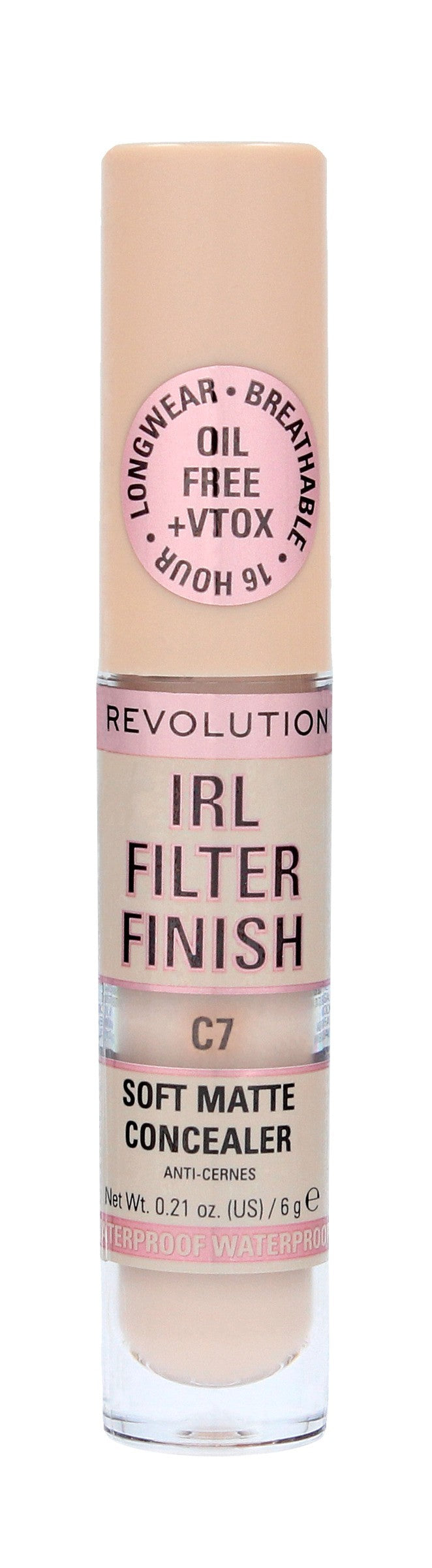 Makeup Revolution IRL Filter Finish Liquid Concealer C7 6g | Vaistine1.lt