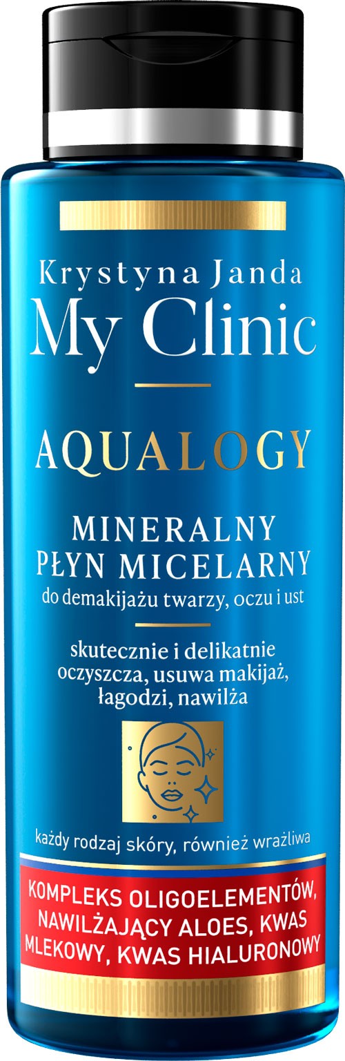 JANDA My Clinic Aqualogy Micellar Mineral Liquid for Makeup Removal - for all skin types 400ml | Vaistine1.lt