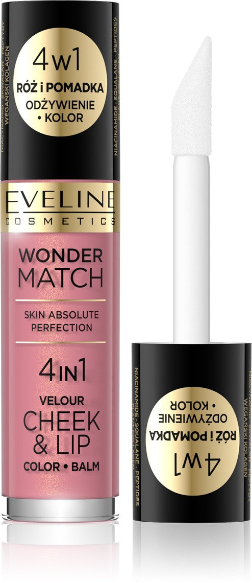 Eveline Wonder Match Blush and Liquid Lipstick 4in1 No. 03 4.5ml | Vaistine1.lt