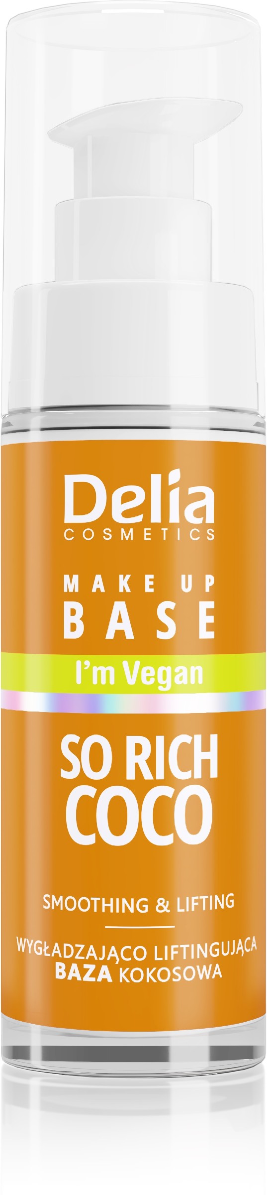 Delia Cosmetics Vegan Smoothing-Lifting Makeup Base So Rich Coco (coconut) 30ml | Vaistine1.lt