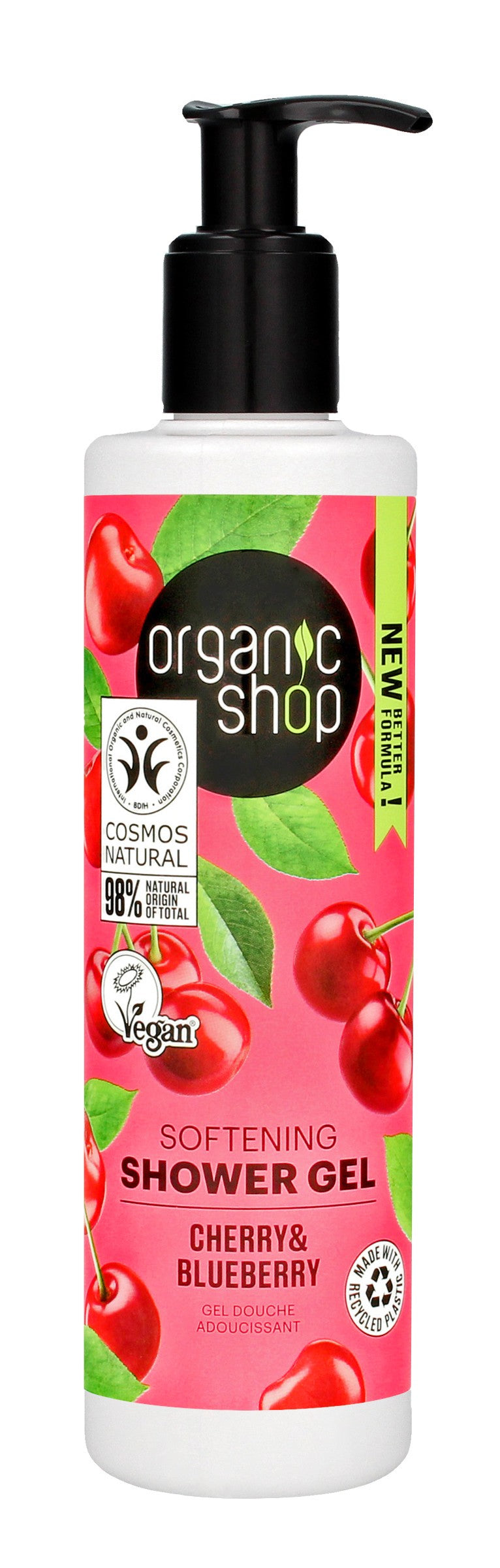 ORGANIC SHOP WEGAN Shower Gel Cherry & Blueberry | Vaistine1.lt