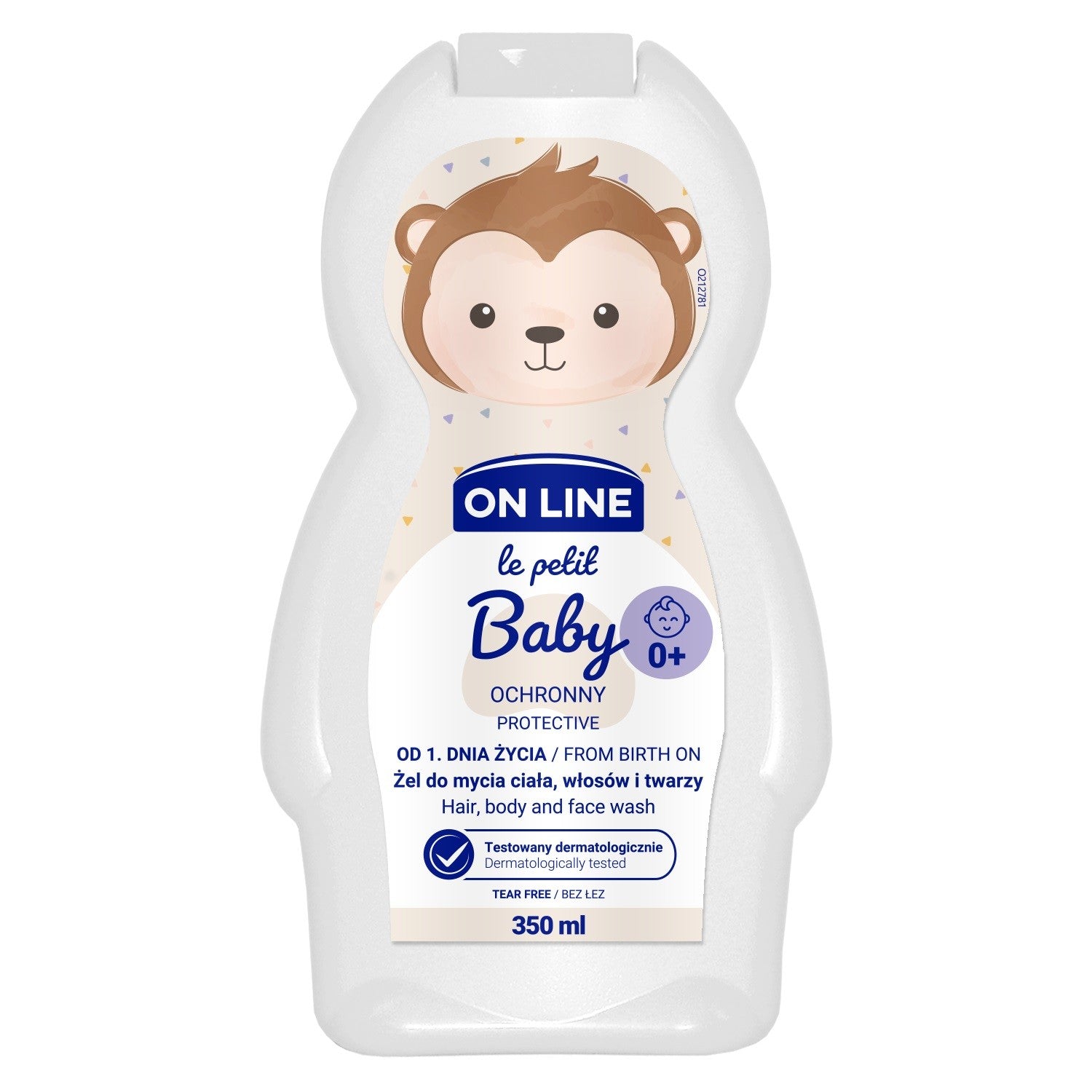 On Line Le Petit Baby Protective Gel 3in1 for washing face, body, and hair - from day 1 of life 350ml | Vaistine1.lt