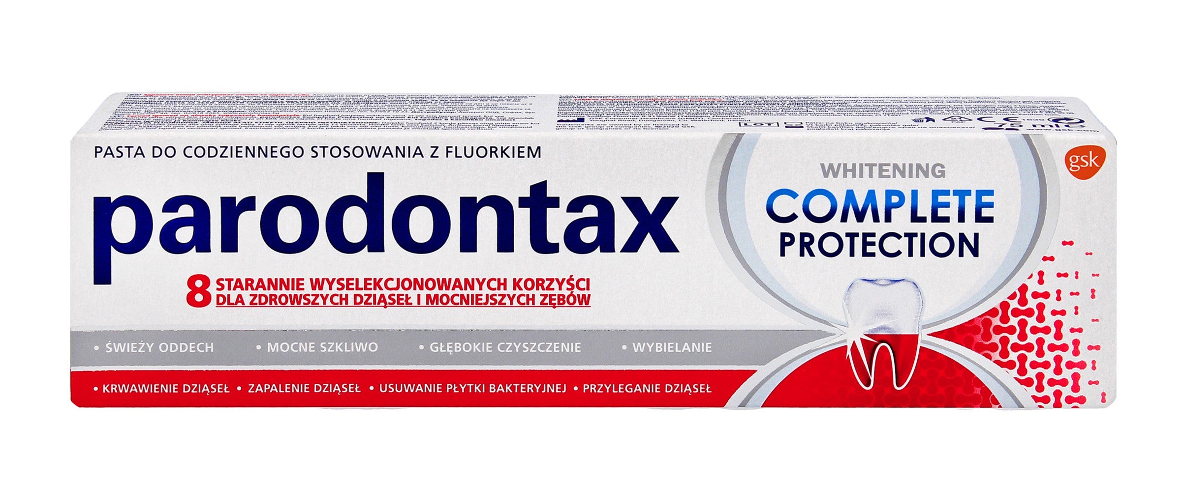 GSK Parodontax Complete Whitening Protection Toothpaste - 75ml | Vaistine1.lt