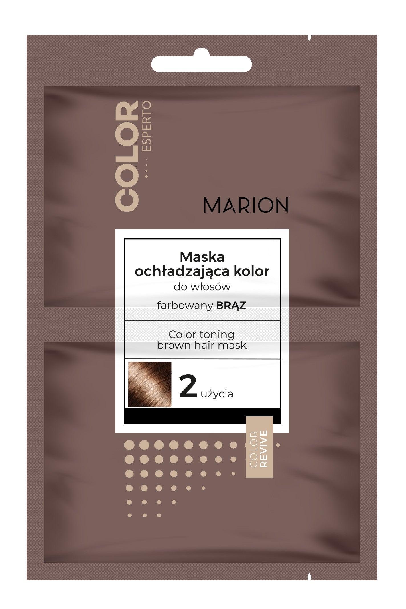 Marion Color Expert Cooling Hair Mask - dyed brown 20mlx2 | Vaistine1.lt